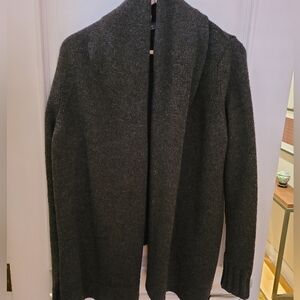 Women Vince M Open Cardigan Sweater Charcoal Gray